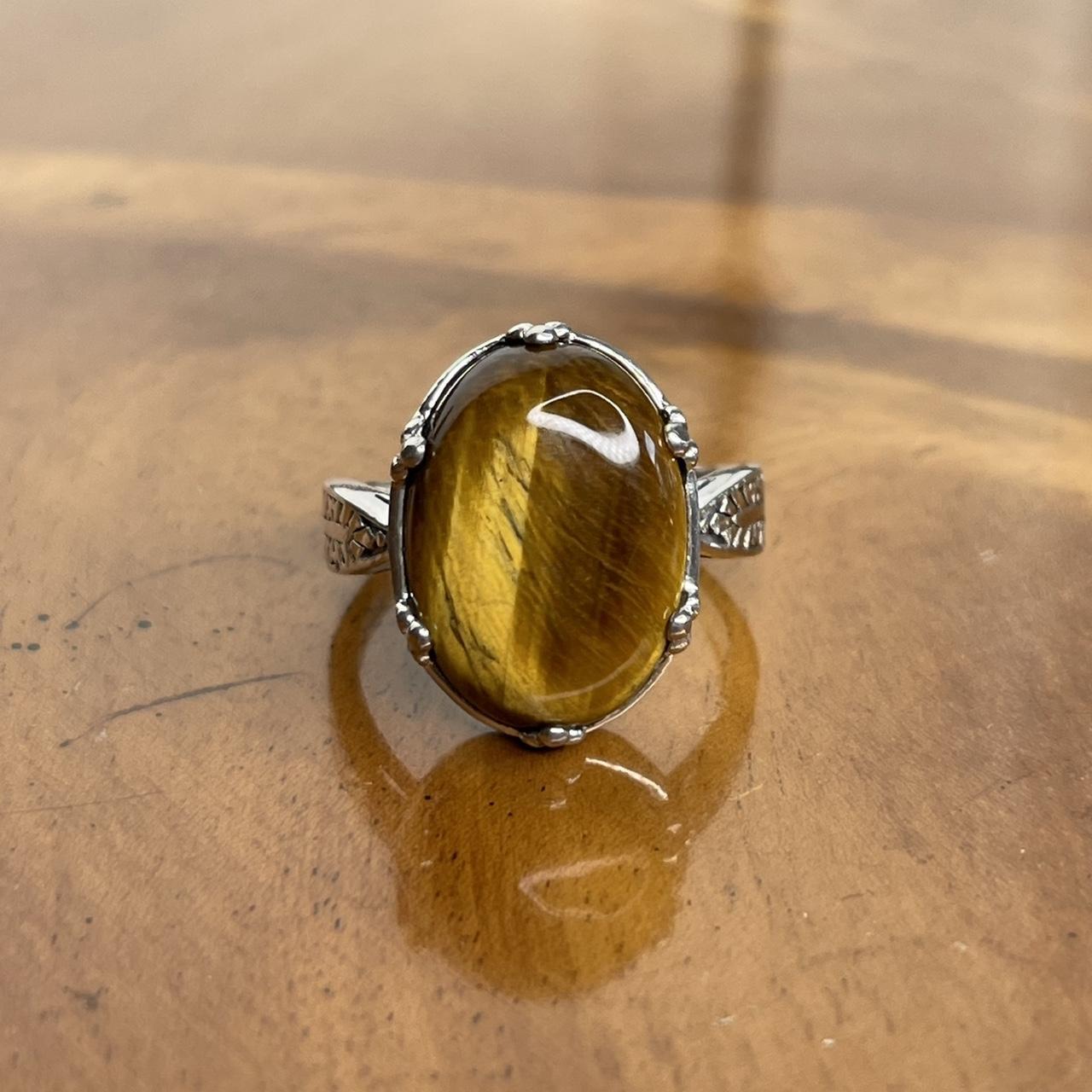 Women's Ring - Silver/Yellow – Solid sterling sil… - image 5