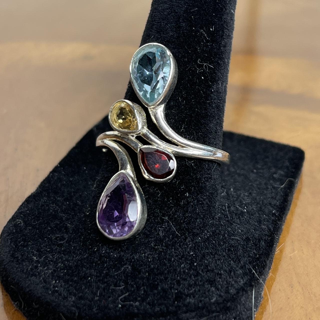 Women's Ring - Silver/Multi – Solid sterling silv… - image 3