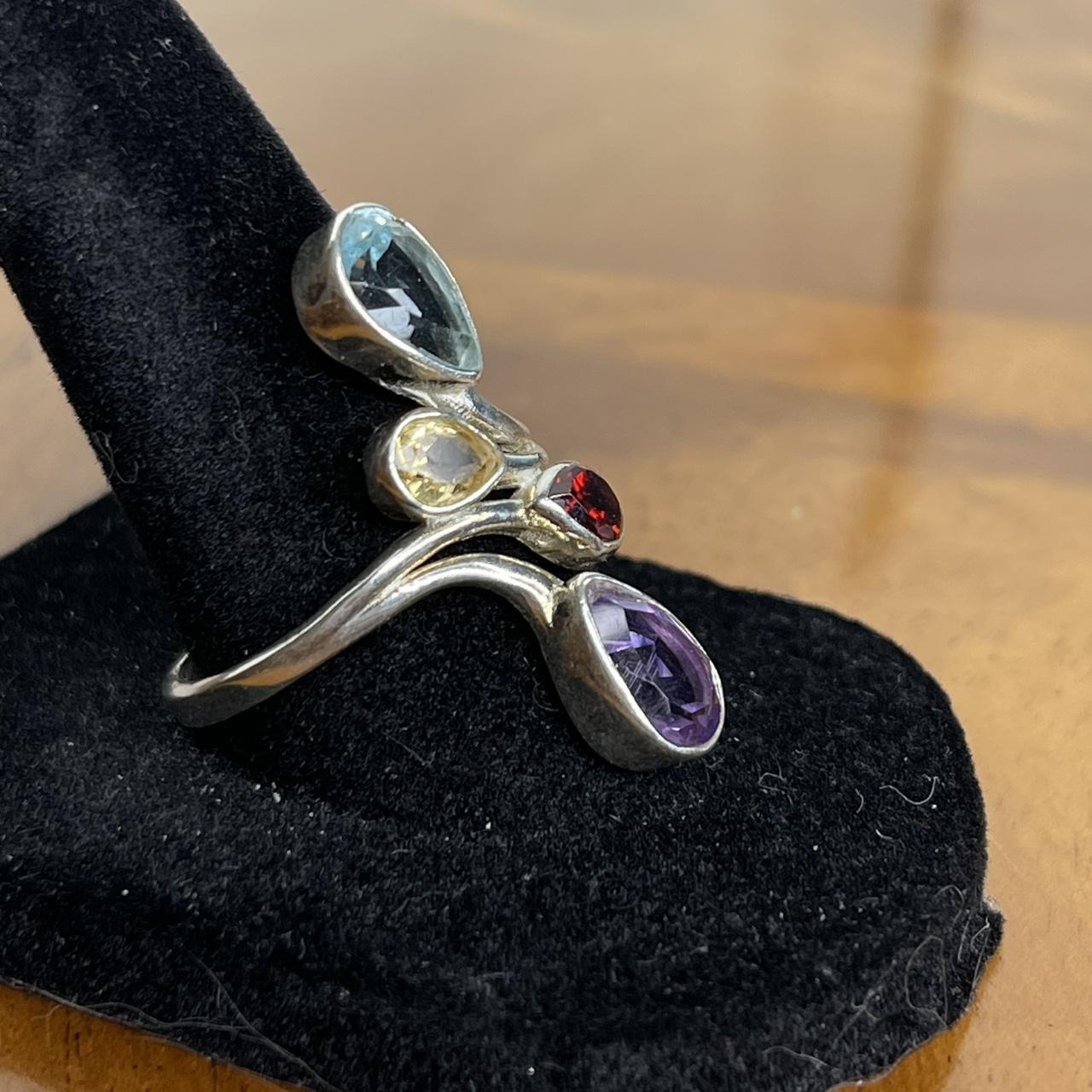 Women's Ring - Silver/Multi – Solid sterling silv… - image 4