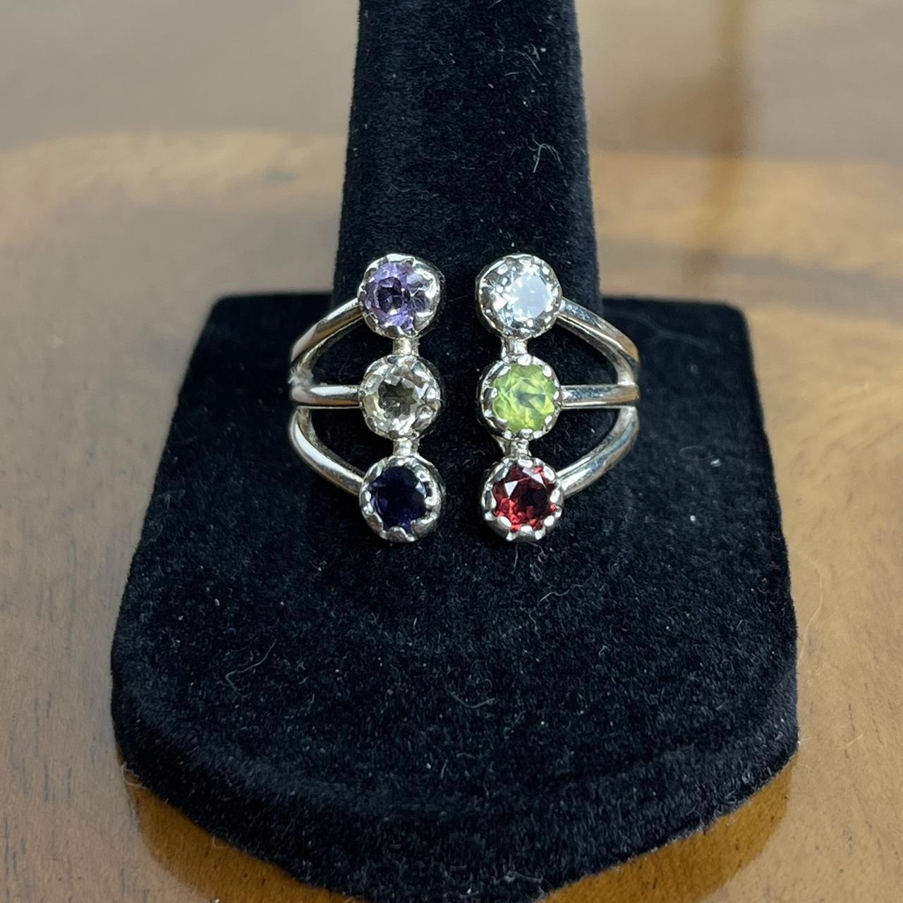 Women's Ring - Silver/Multi – Solid sterling silv… - image 1