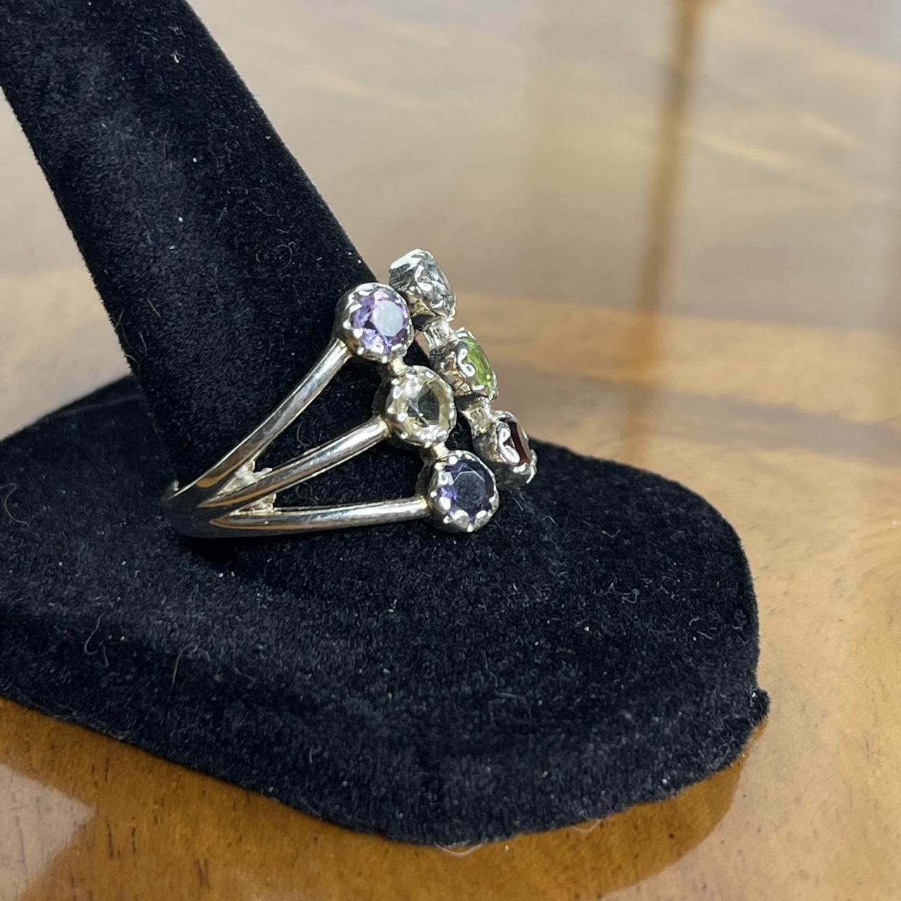 Women's Ring - Silver/Multi – Solid sterling silv… - image 4