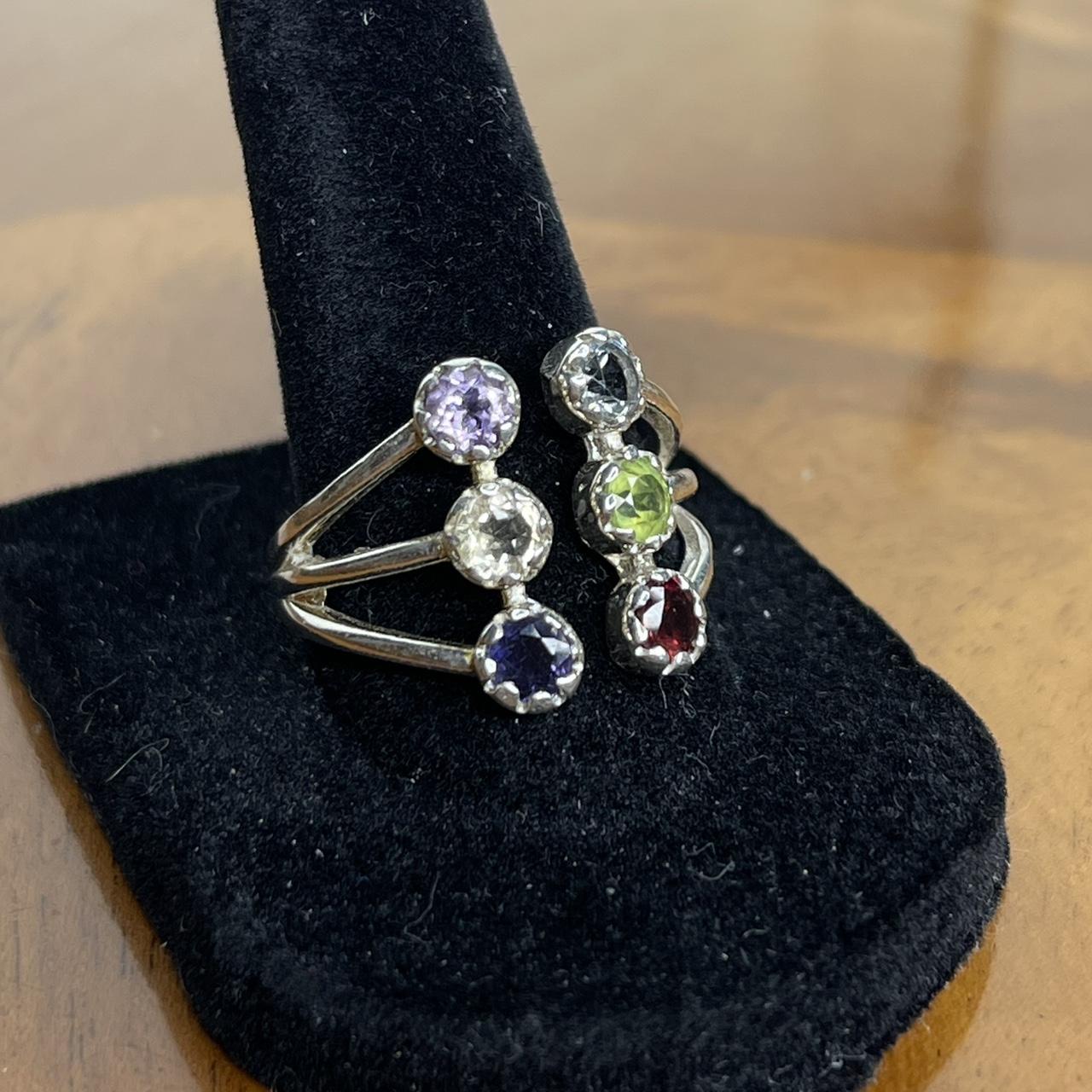 Women's Ring - Silver/Multi – Solid sterling silv… - image 2