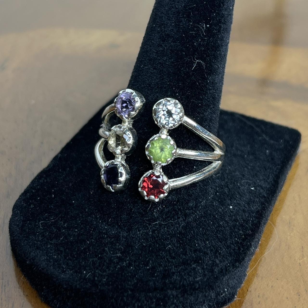 Women's Ring - Silver/Multi – Solid sterling silv… - image 3