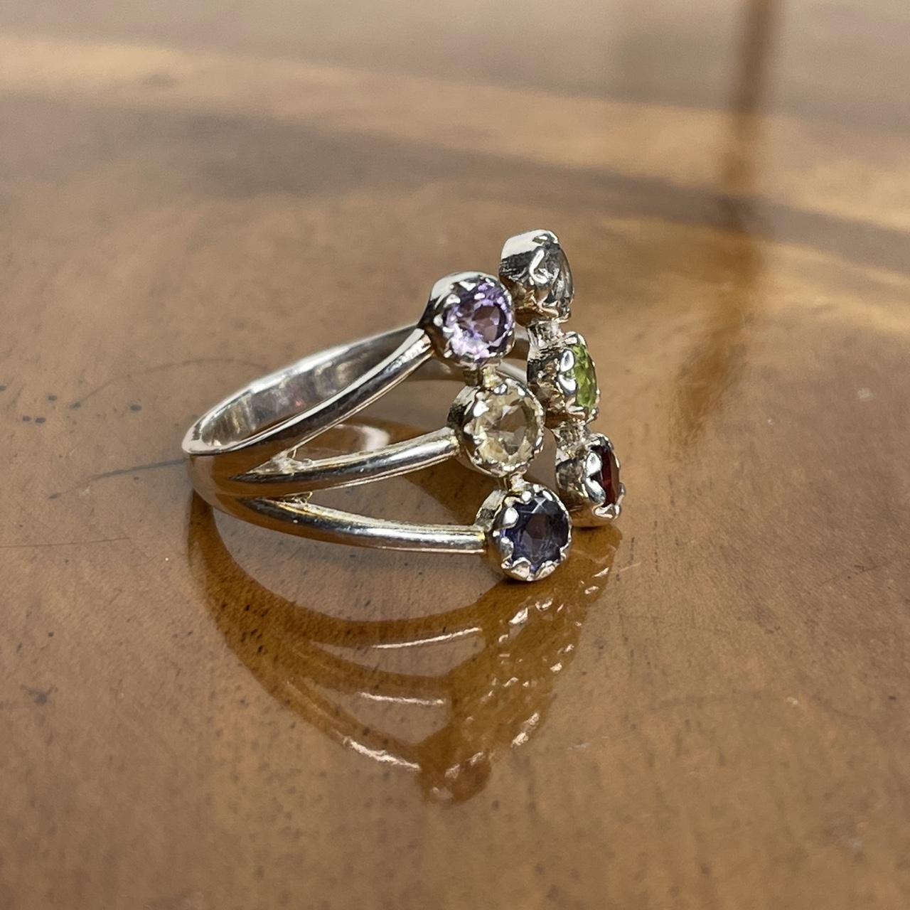 Women's Ring - Silver/Multi – Solid sterling silv… - image 6