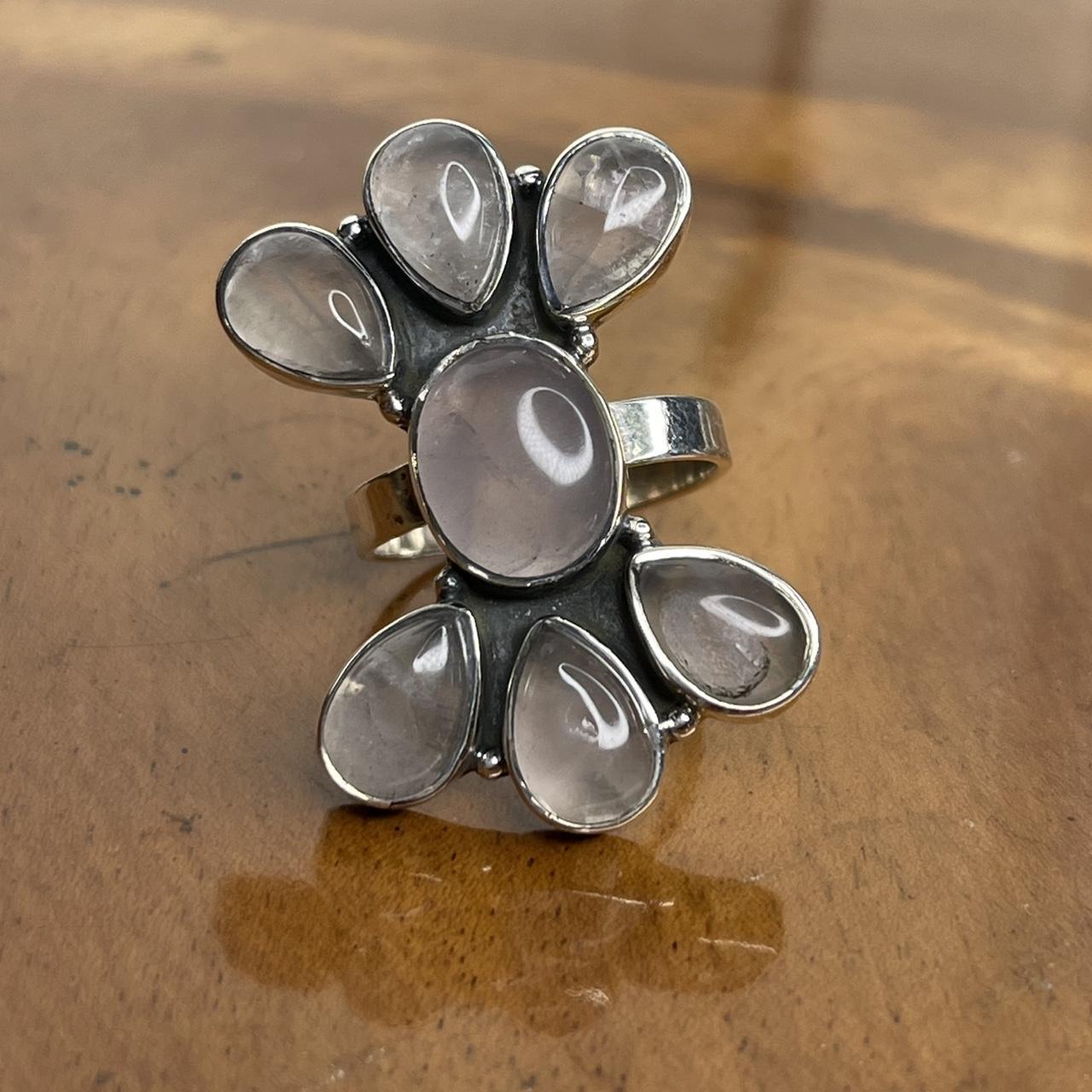 Women's Ring - Silver/White – Solid sterling silv… - image 6