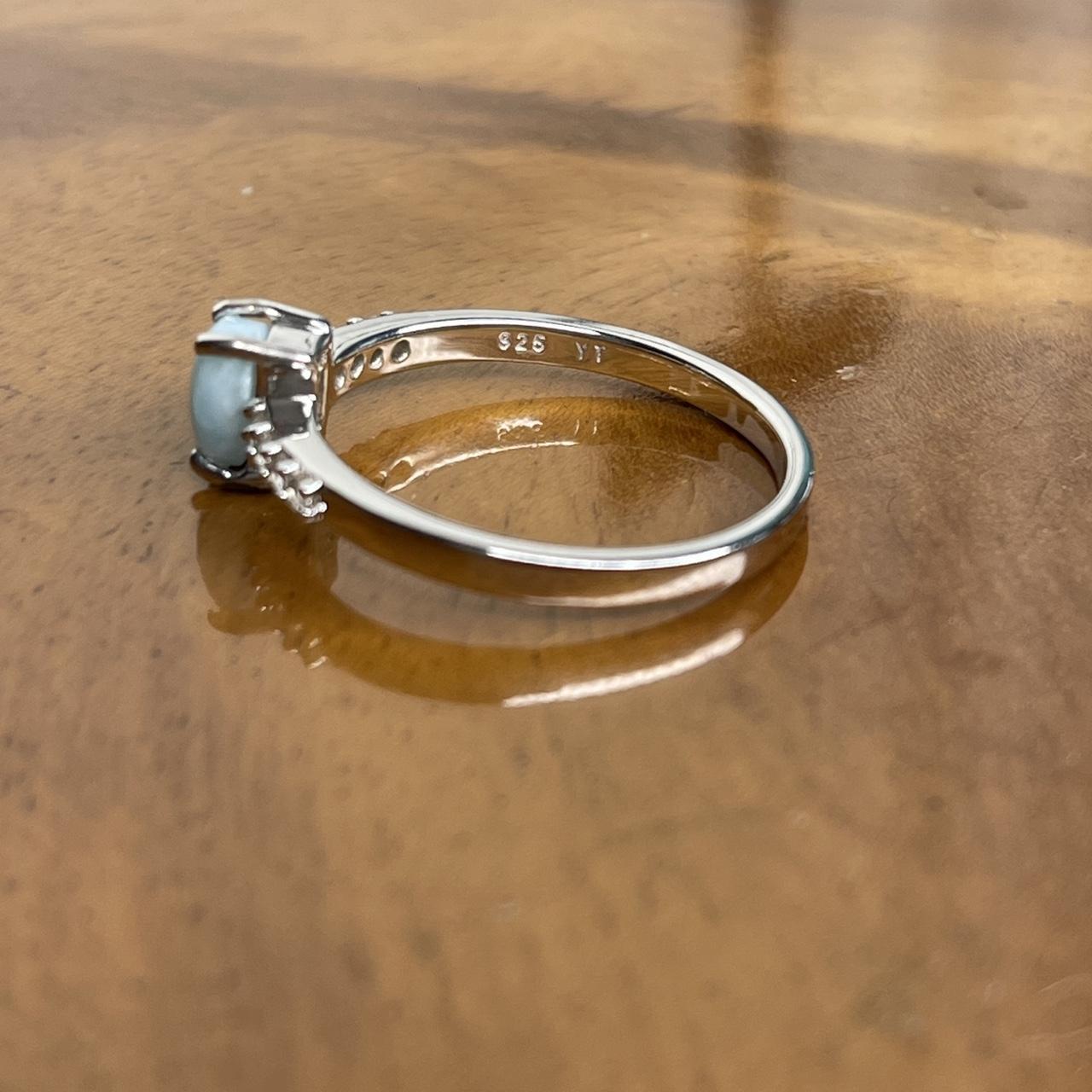 Women's Ring - Silver/Blue – Solid sterling silve… - image 6