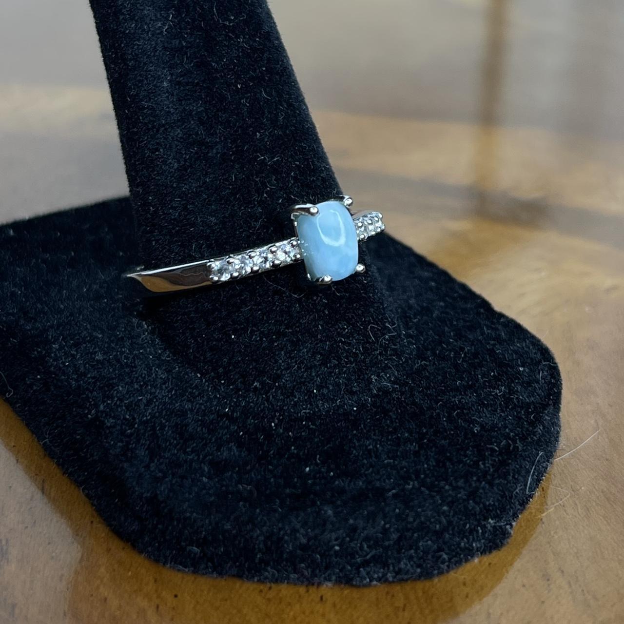 Women's Ring - Silver/Blue – Solid sterling silve… - image 2