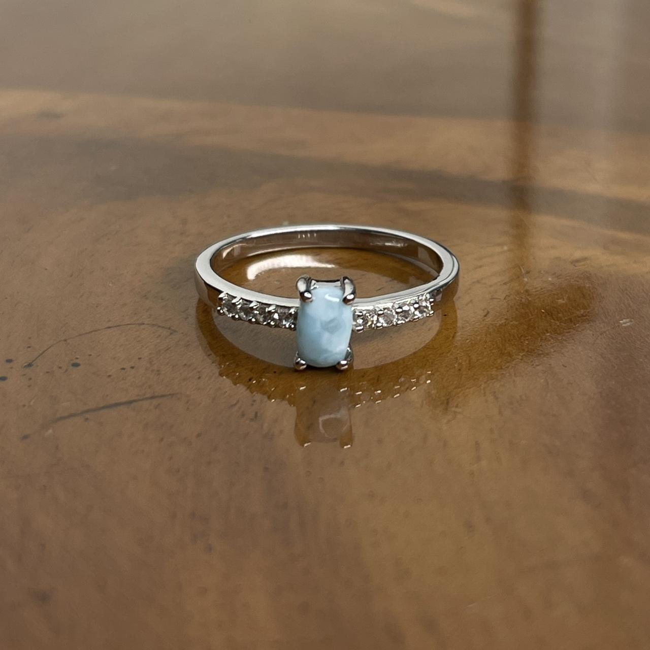 Women's Ring - Silver/Blue – Solid sterling silve… - image 5