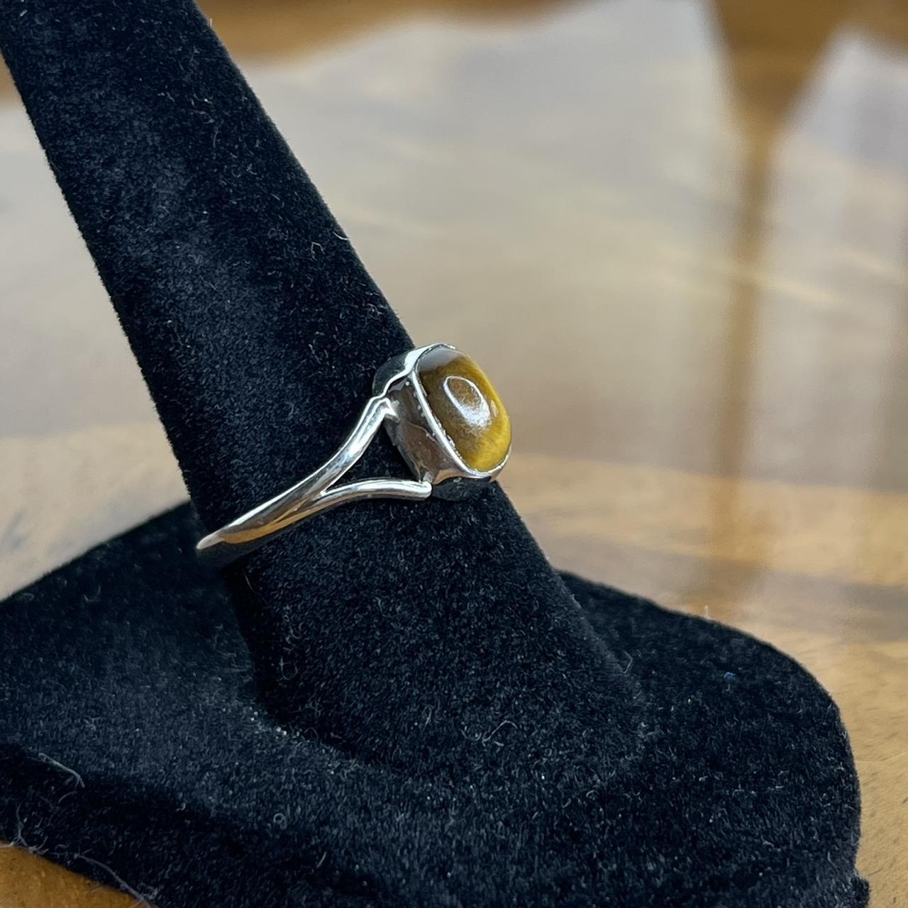 Women's Ring - Silver/Brown – Solid sterling silv… - image 4