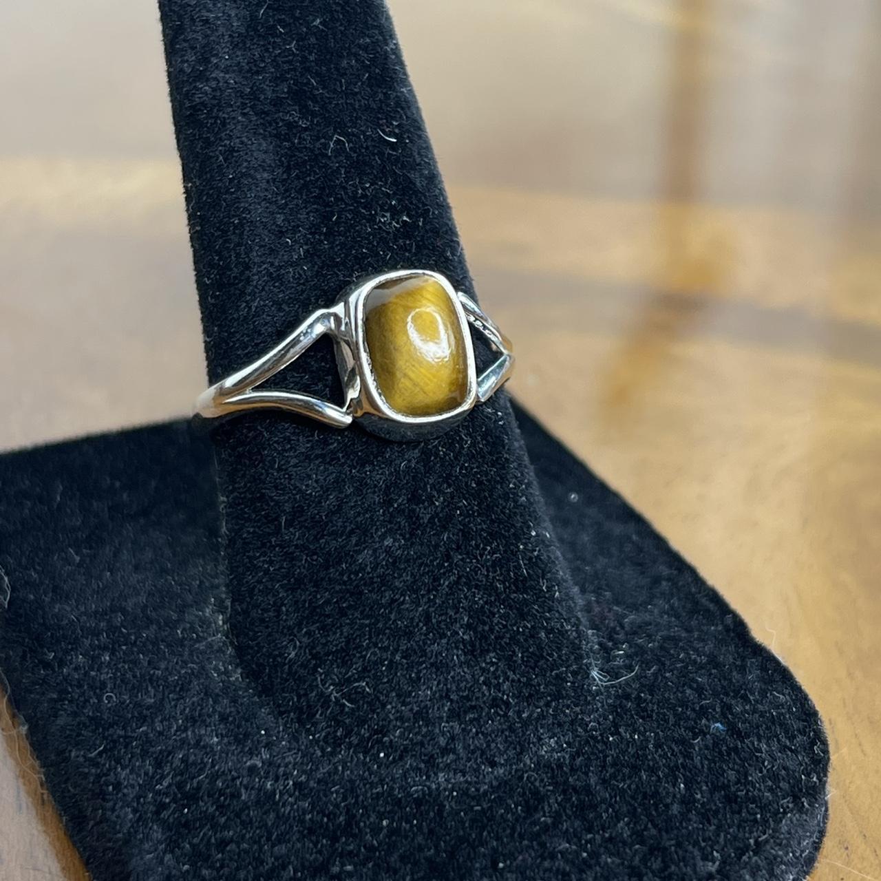 Women's Ring - Silver/Brown – Solid sterling silv… - image 2