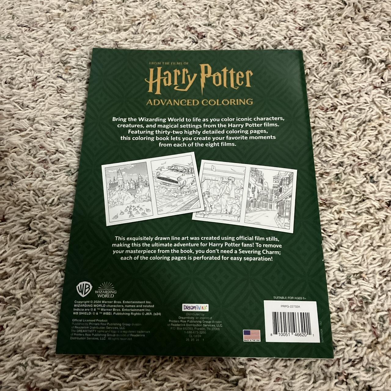 Harry Potter Advanced Coloring Book and Magical... - Depop