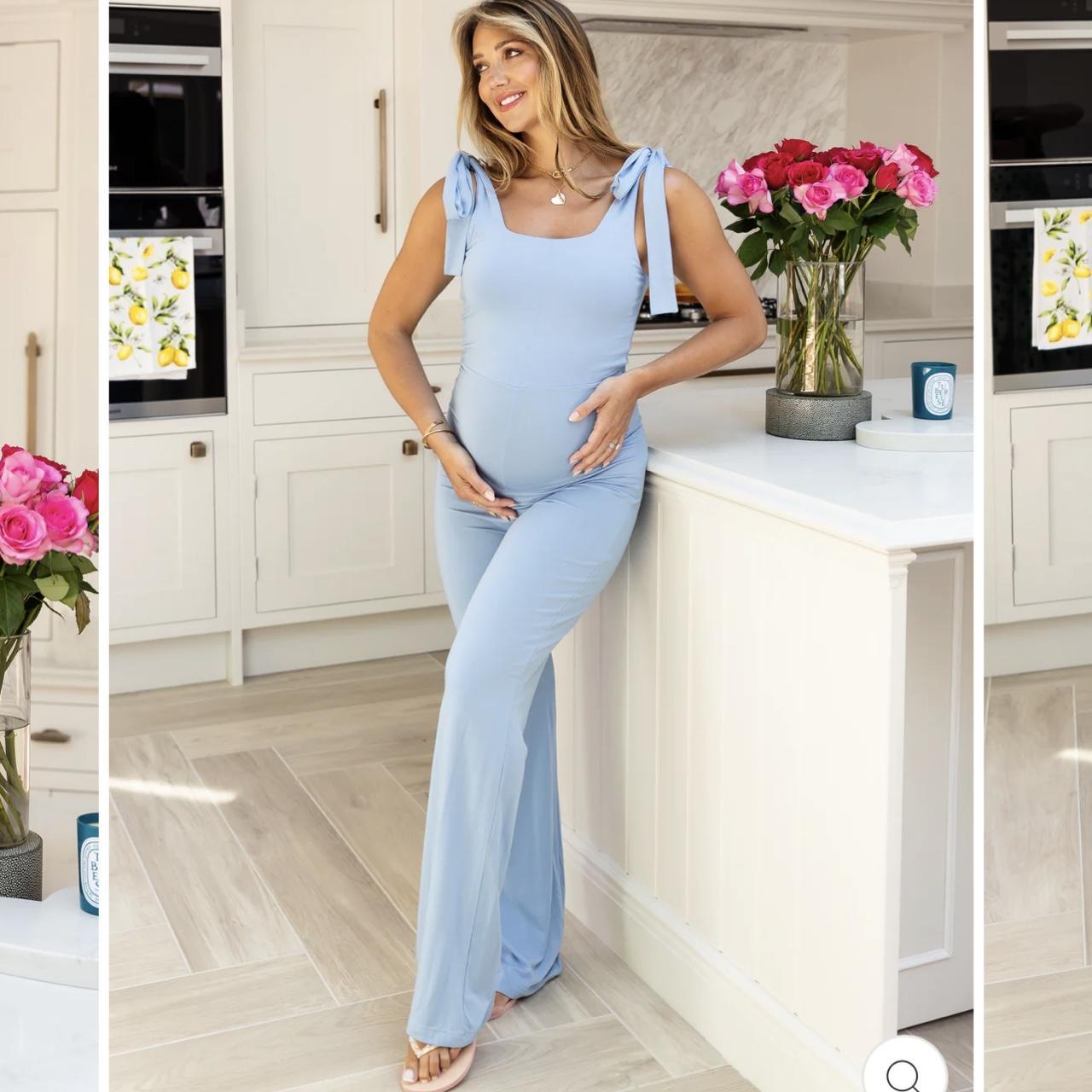 Jayde maternity poppy jumpsuit Size Small short... Depop