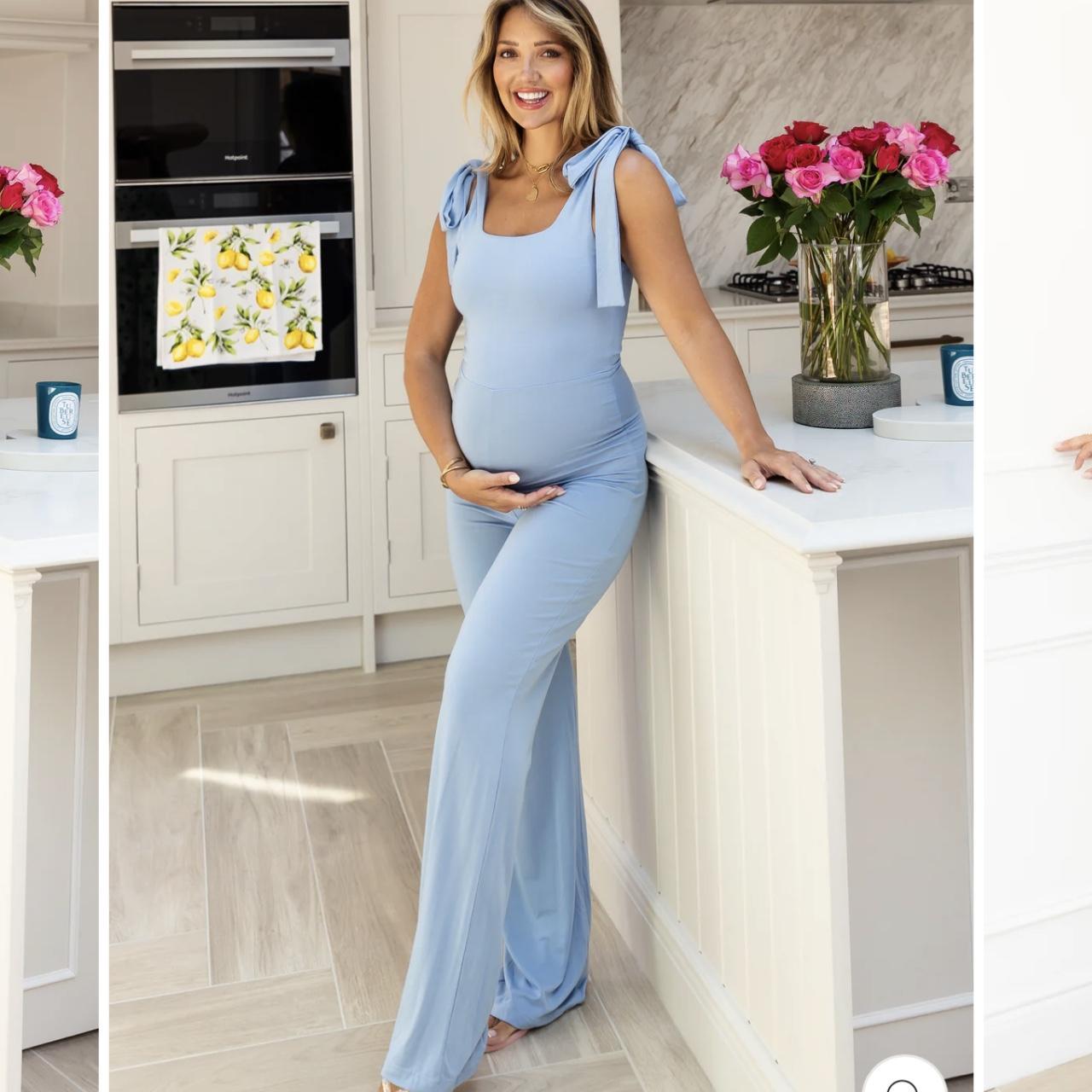 Jayde maternity poppy jumpsuit Size Small short... Depop