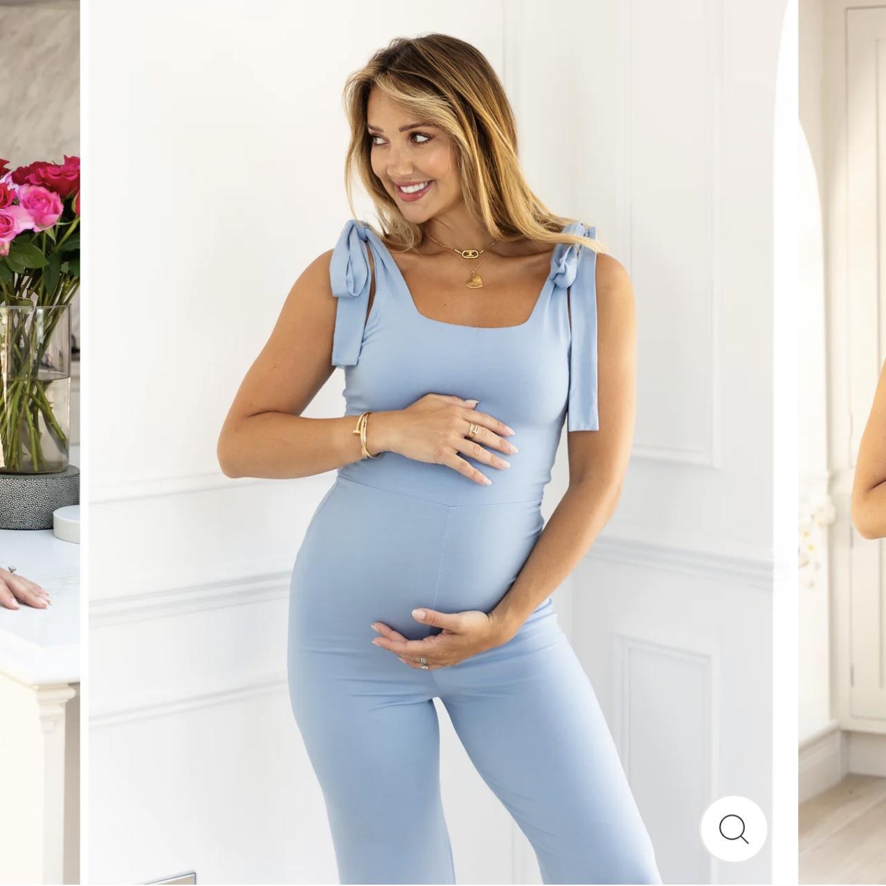 Jayde maternity poppy jumpsuit Size Small short... Depop