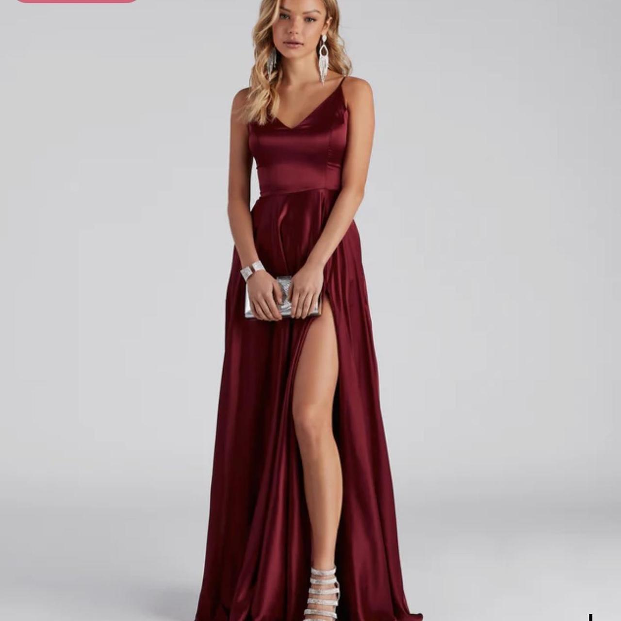 Burgundy dress windsor best sale