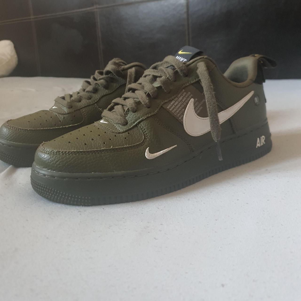 Nike air force 1 olive green limited edition size. Depop