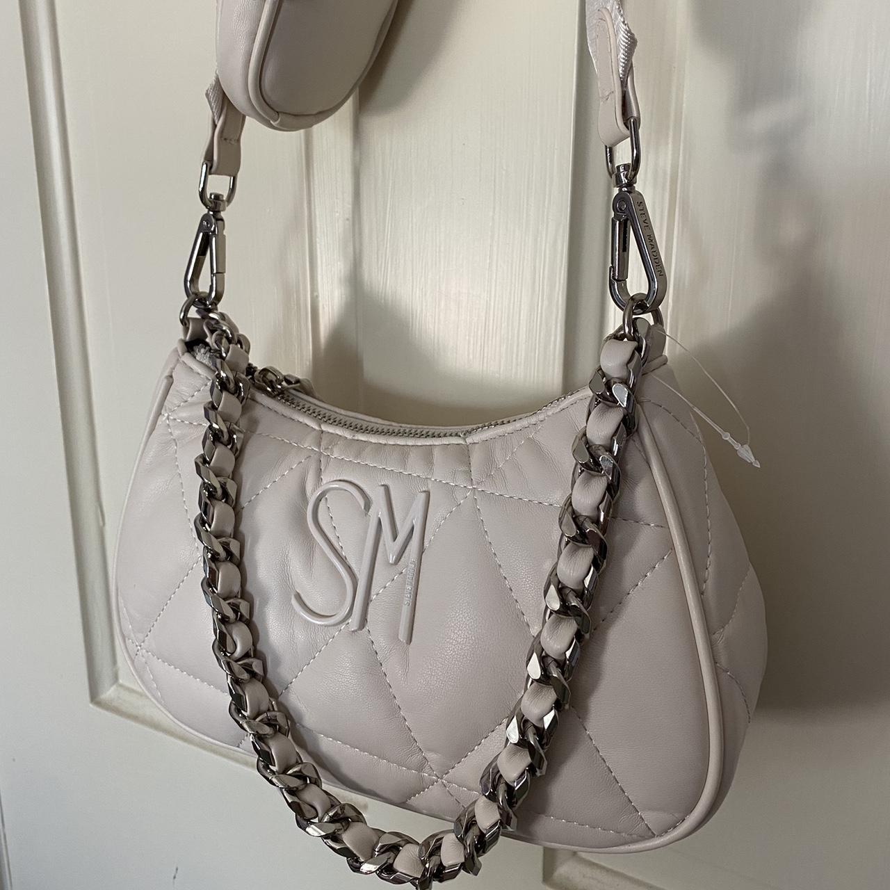 Steve Madden【センスUP】ALYSSA バッグ Steve Madden Alyssa Large Chain Slouchy Buckled Hobo Bag
