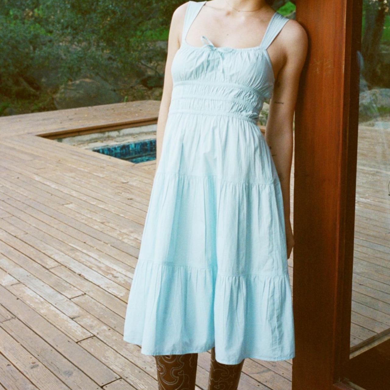 Aritzia Dew Blue Sunday Best Martine Poplin Depop