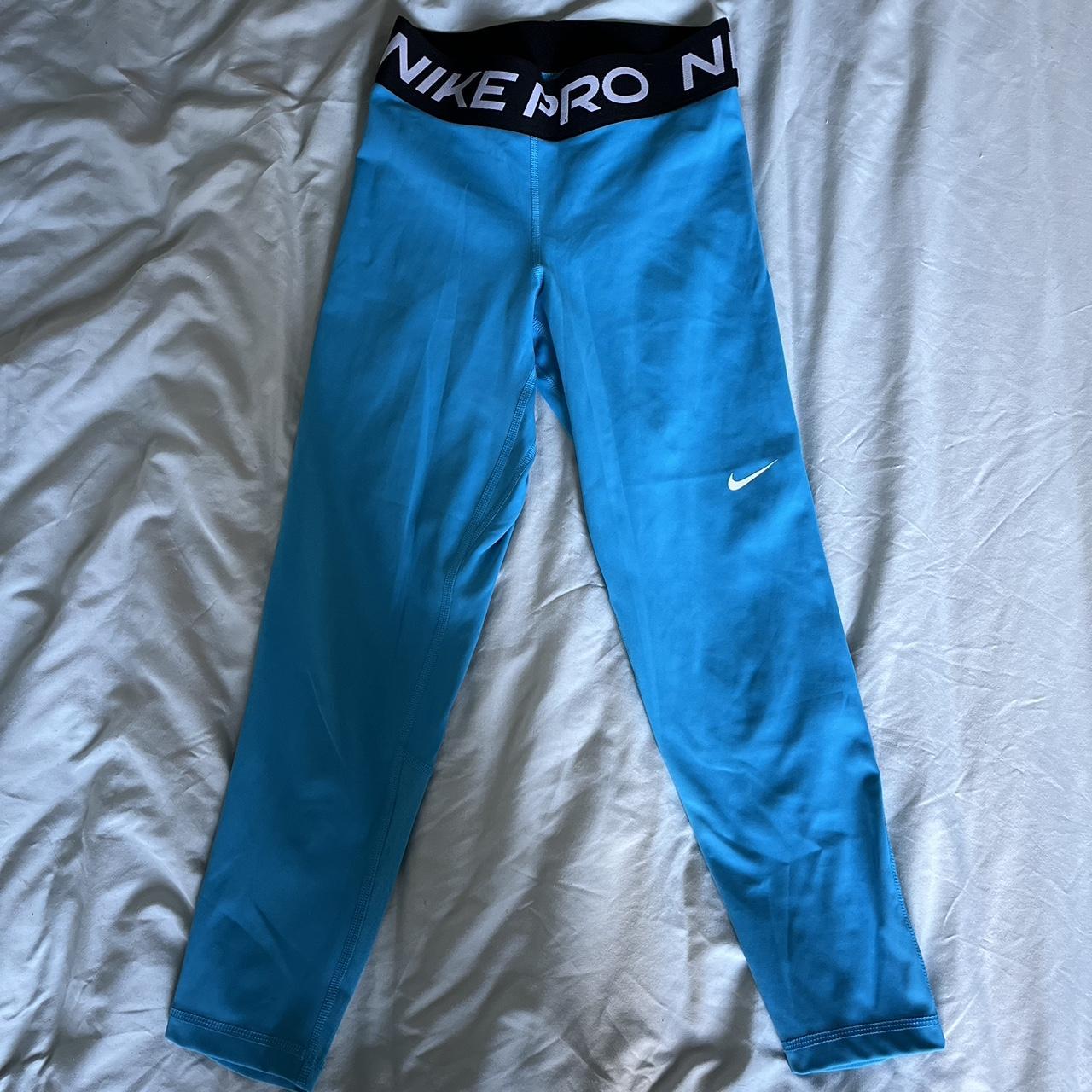 nike blue capri leggings