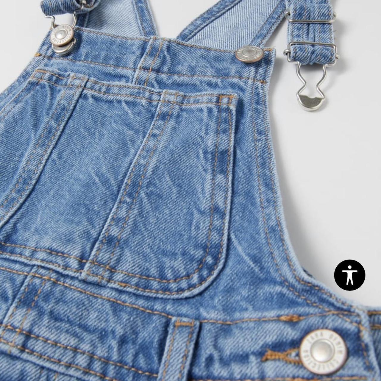 Zara Mickey Mouse Disney Denim Overalls size 11-12 | Depop