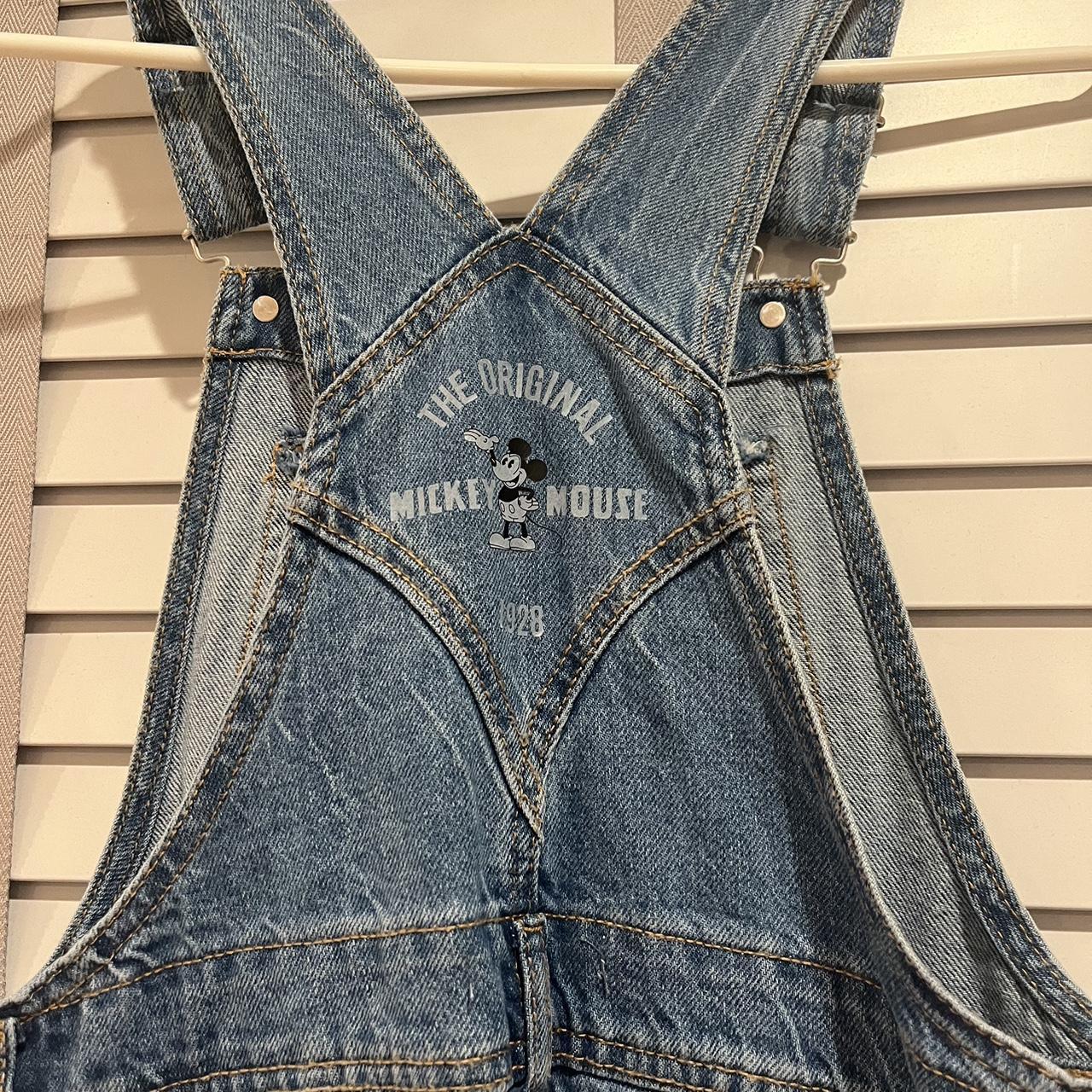 Zara Mickey Mouse Disney Denim Overalls size 11-12 | Depop