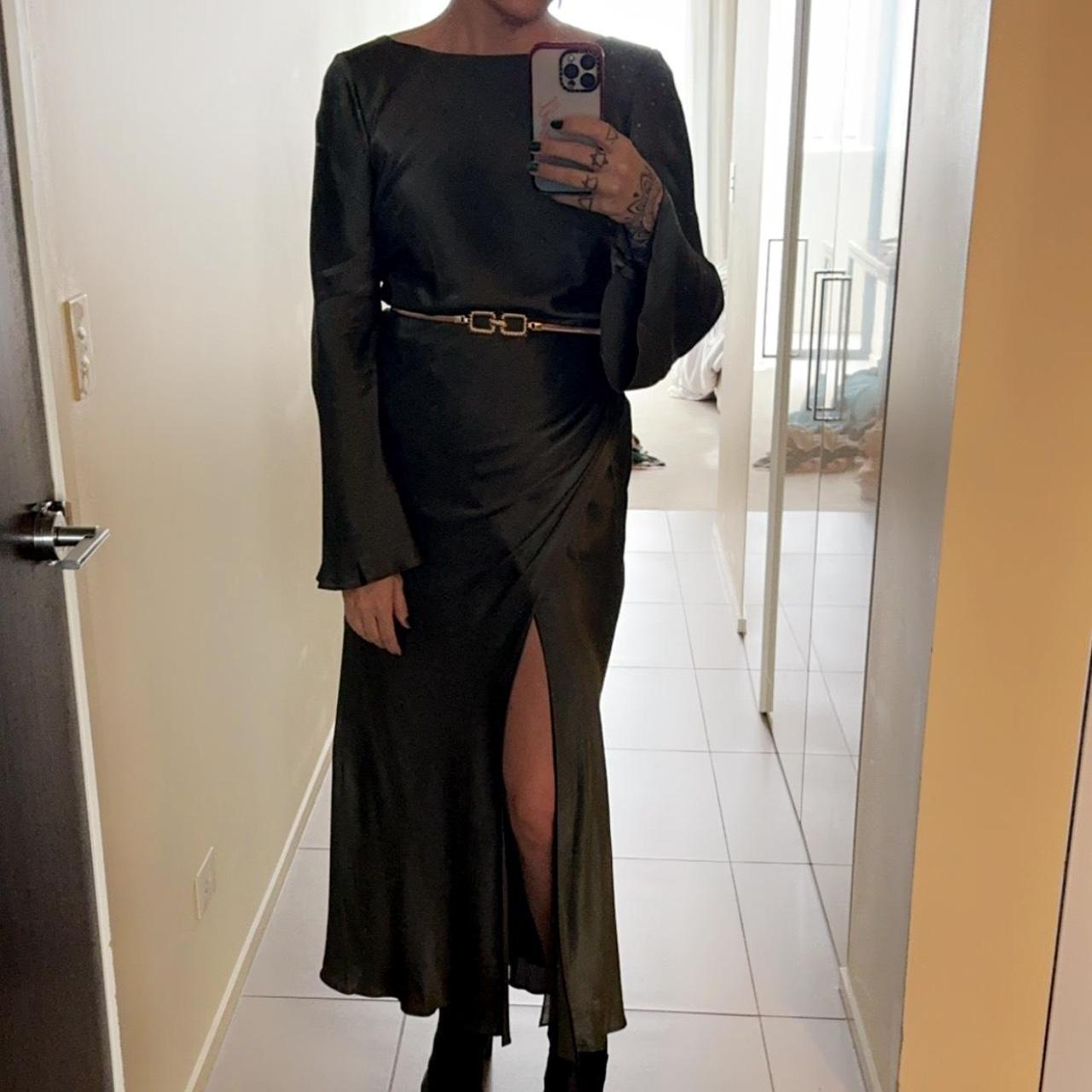 Shona Joy LA LUNE FLARED SLEEVE, SIDE SPLIT