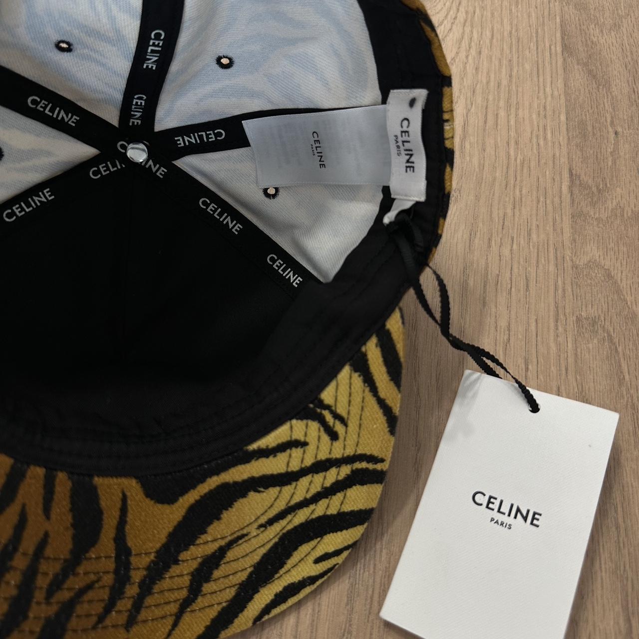 Celine leopard print tiger print HAT cap Depop
