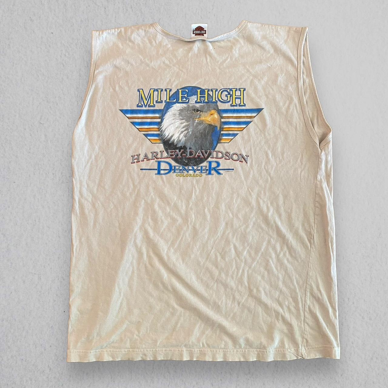 Vintage Harley Davidson selling the eagle has landed sleeveless