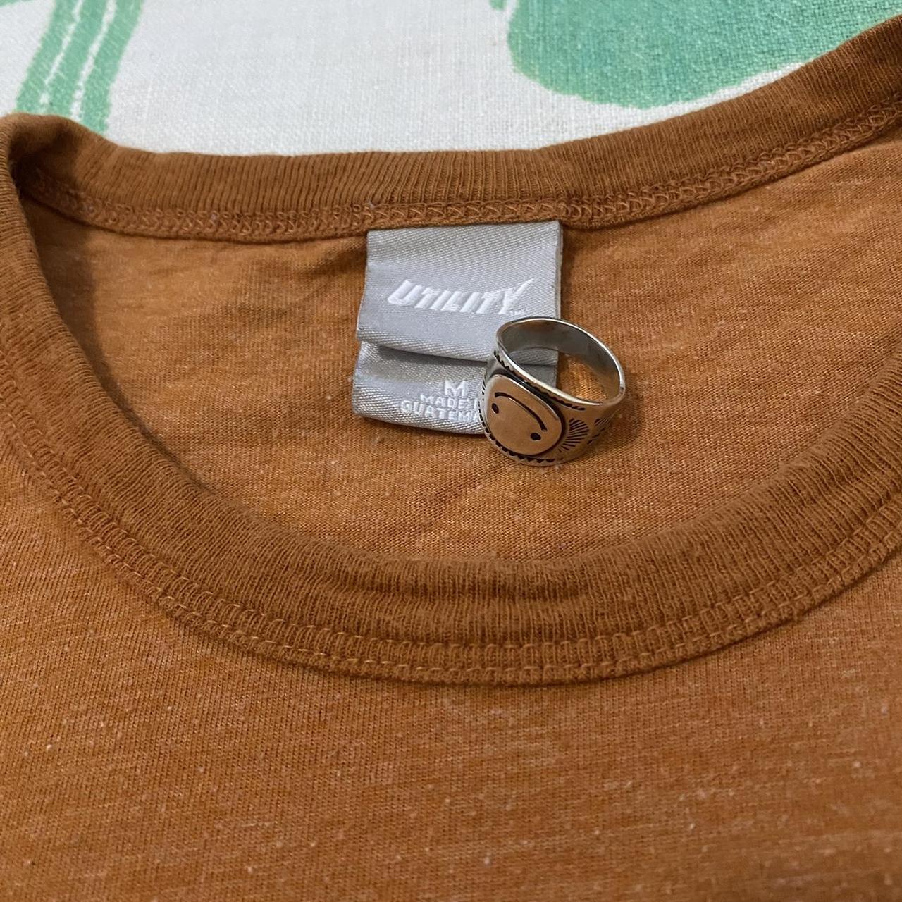 Utility Men's Orange and Black T-shirt (3)