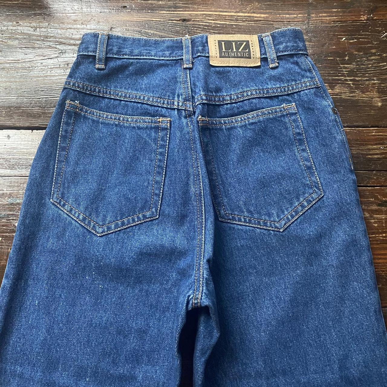 Early 90’s vintage Liz Authentic dark wash high... - Depop