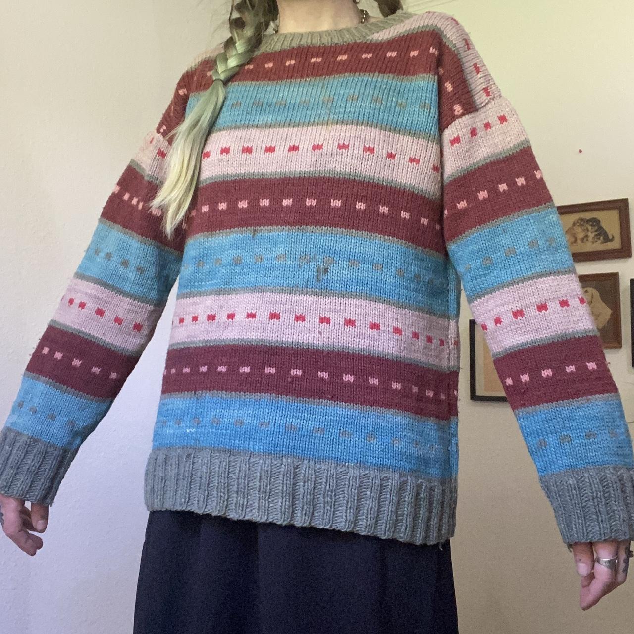 Vintage Women's Sweater - Multi - L – 60s 70s vin… - image 3