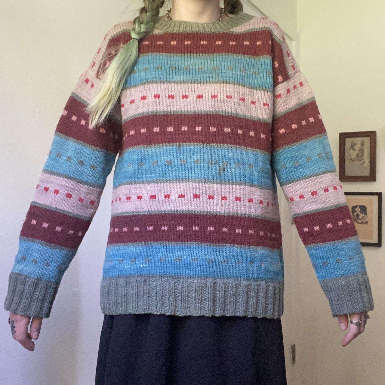 Vintage Women's Sweater - Multi - L – 60s 70s vin… - image 1