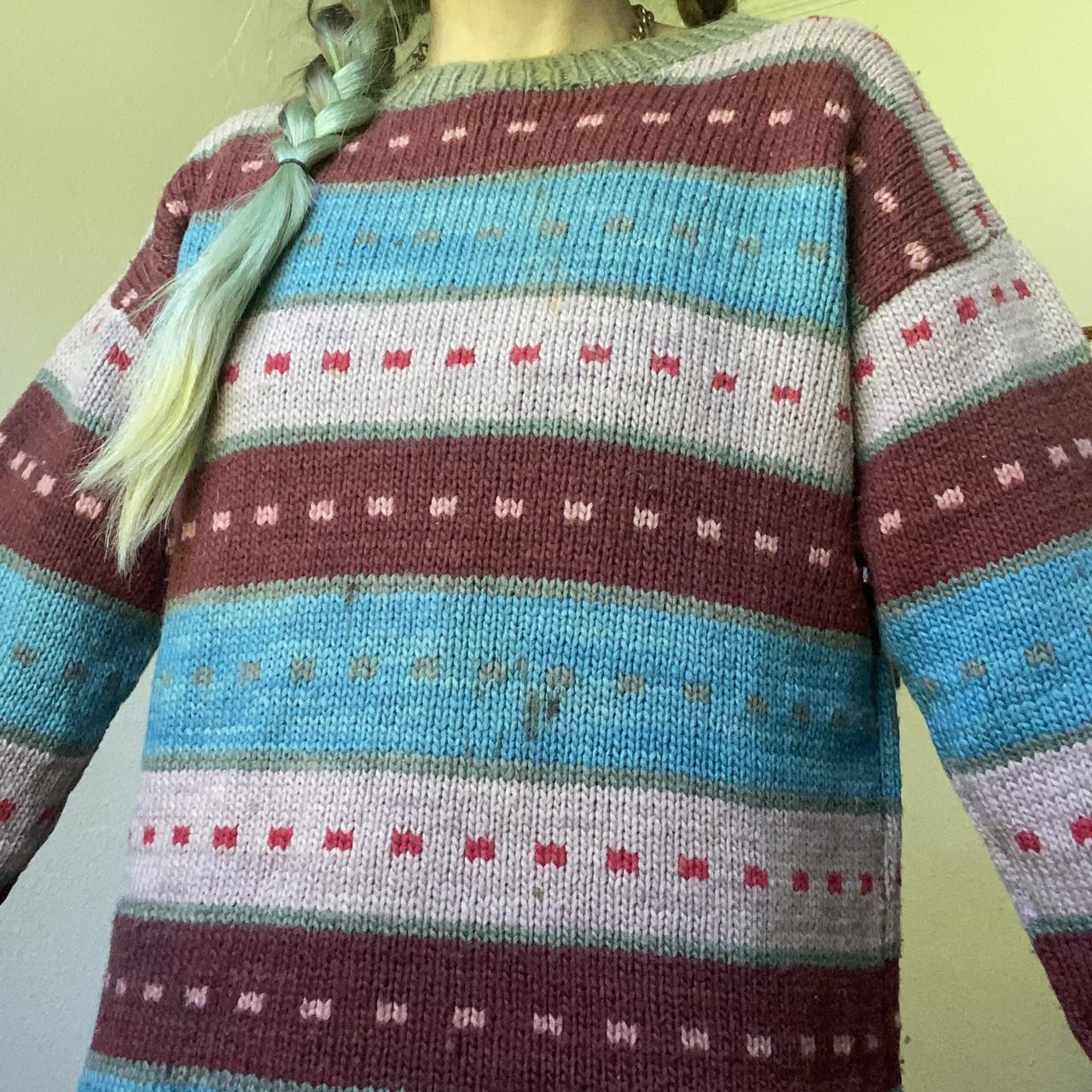 Vintage Women's Sweater - Multi - L – 60s 70s vin… - image 4