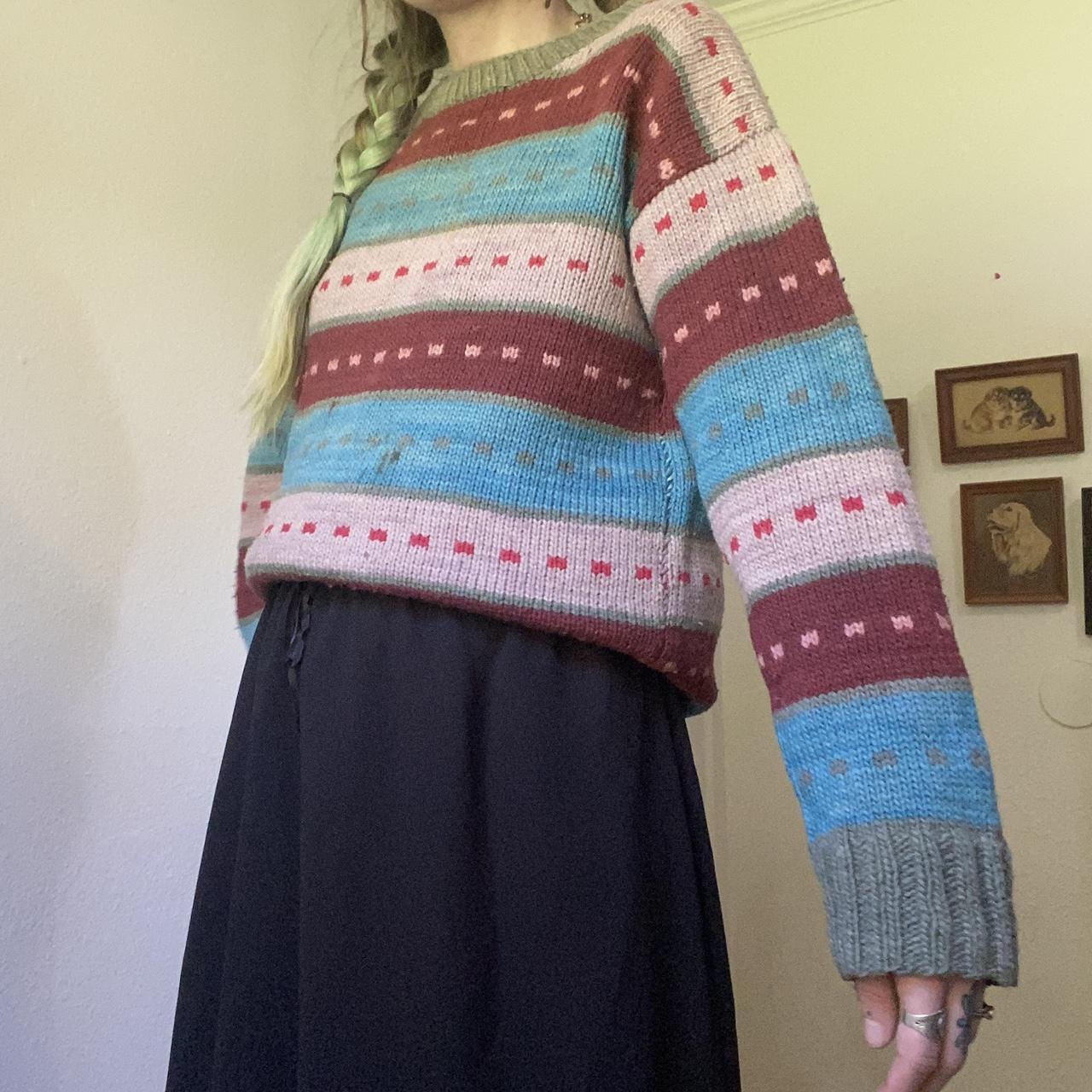 Vintage Women's Sweater - Multi - L – 60s 70s vin… - image 6