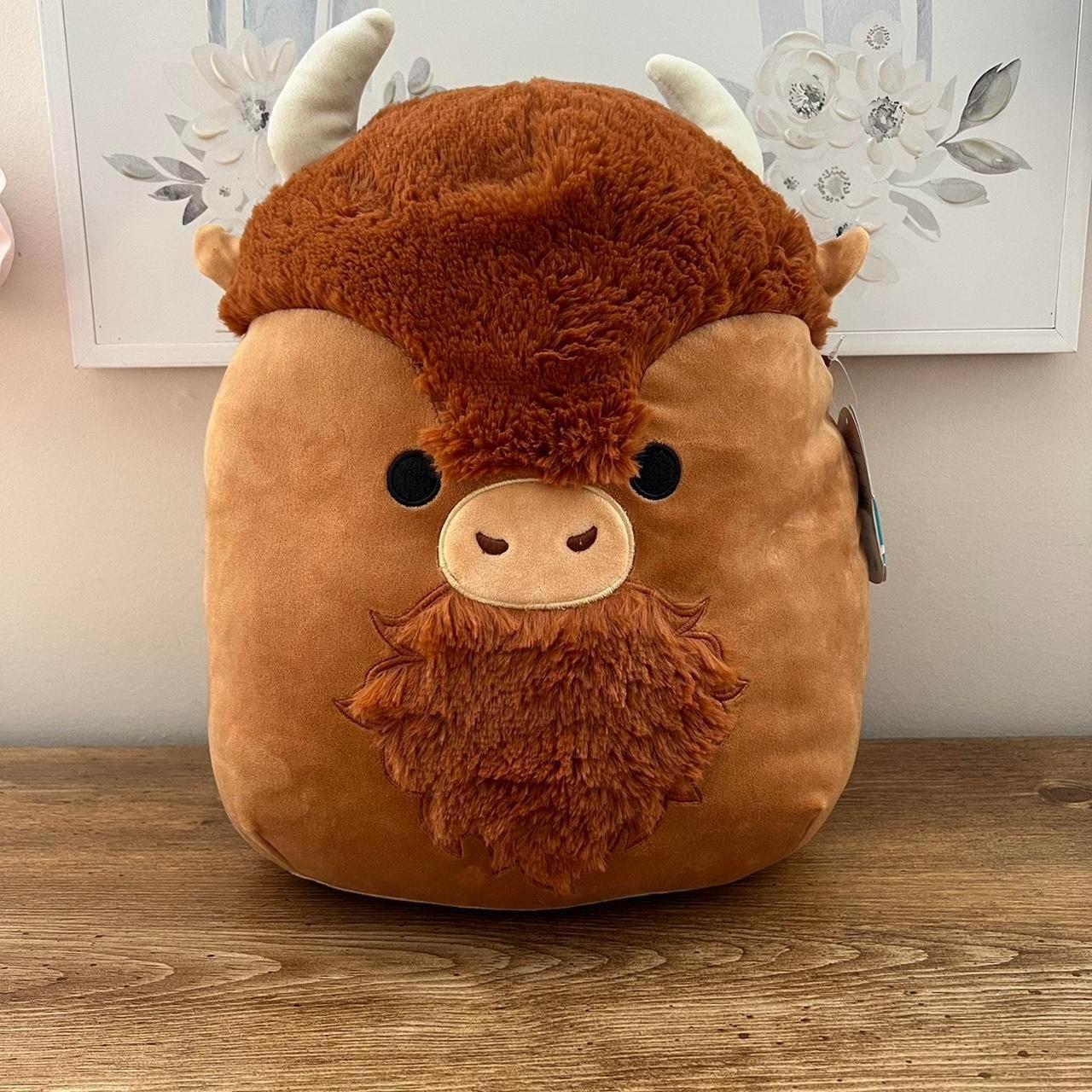 Squishmallow Easter Dunkie the buffalo cow Hugmees 12” stuffed popular plush