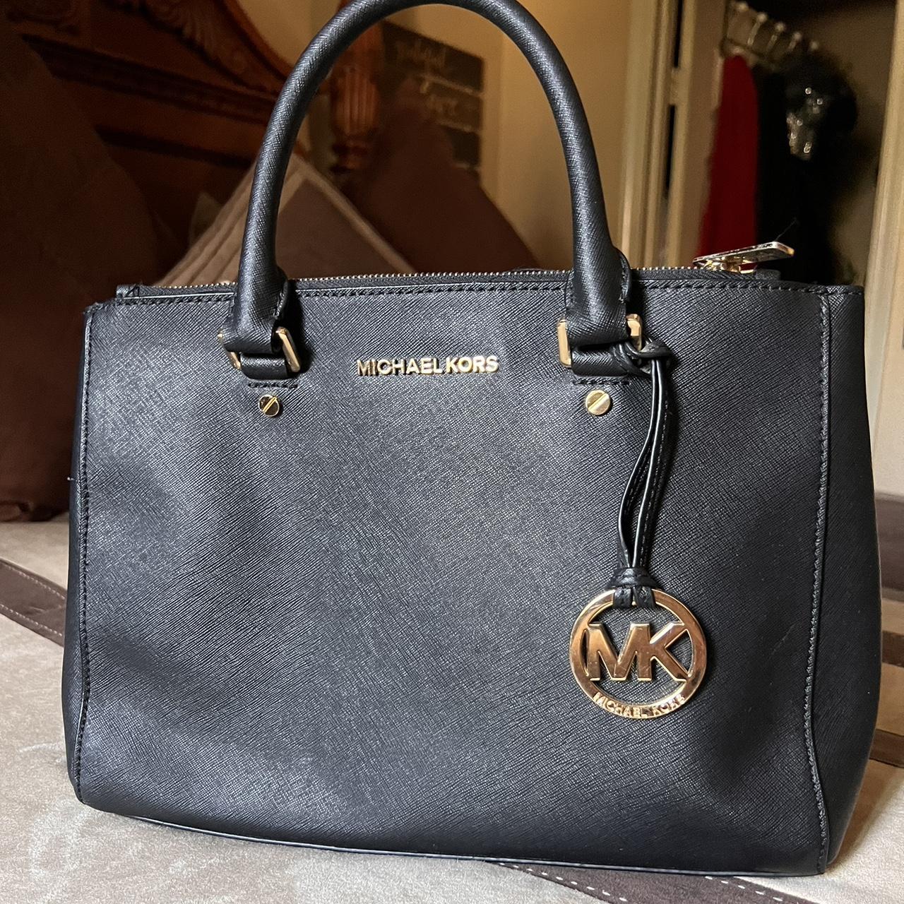 Michael kors black and silver purse on sale