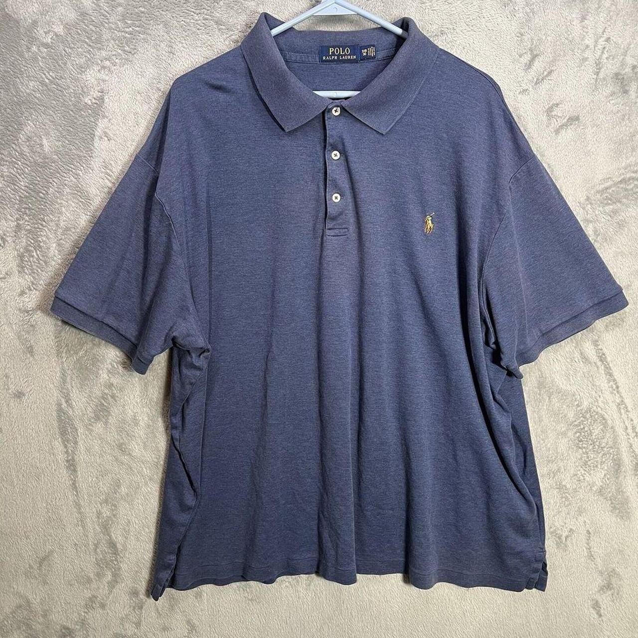 Polo Ralph Lauren Shirt Mens 3XB Big Blue Polo Flesh. Depop