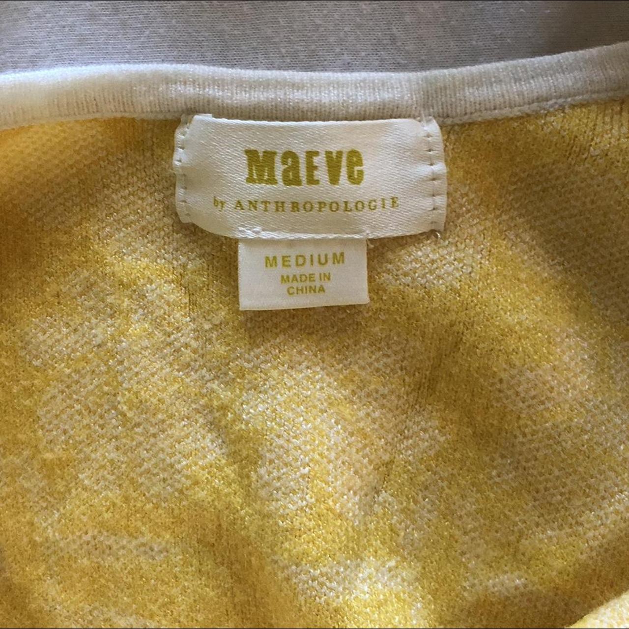 Maeve by Anthropologie - Yellow floral top Size... - Depop