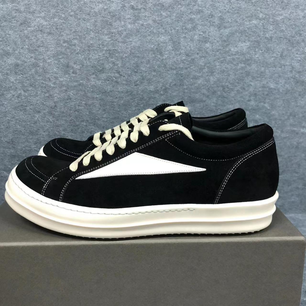 Rick Owens Low DRKSHDW Lido Vintage Sneaker Black... - Depop