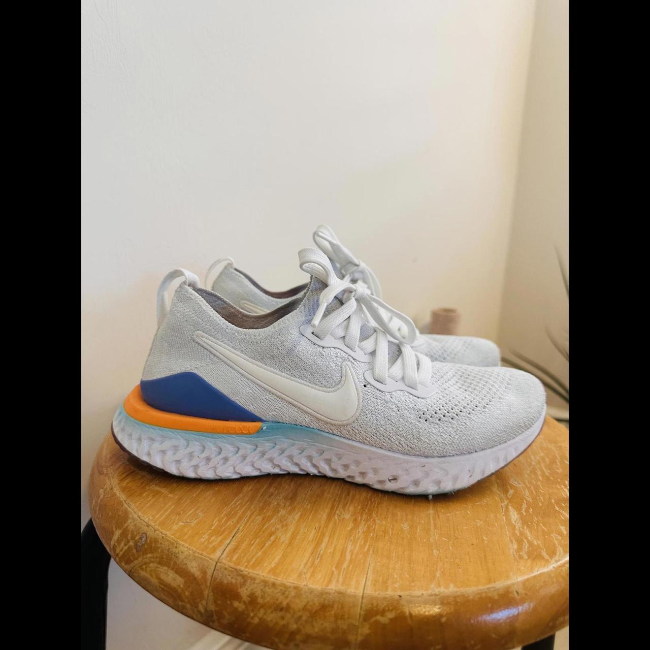 Size 6 Nike Epic React Flyknit 2 White Jade