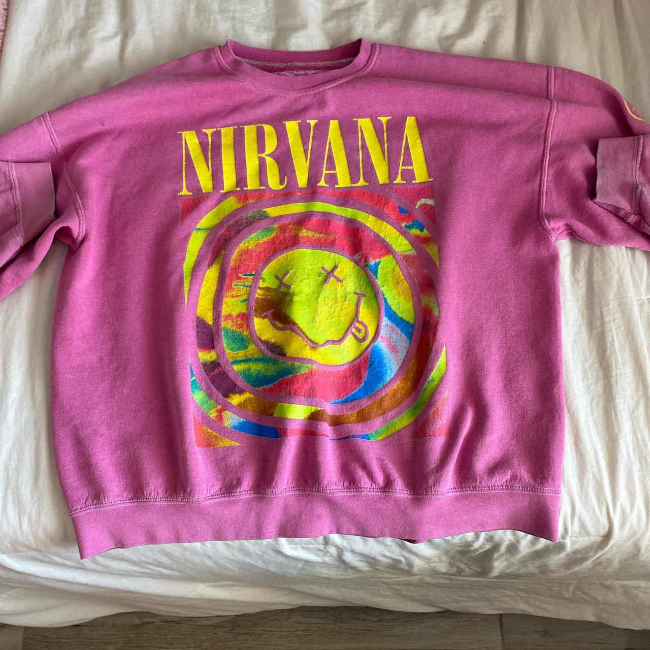 NEW! S/M Urban Outfitters Nirvana store pink sweatshirt