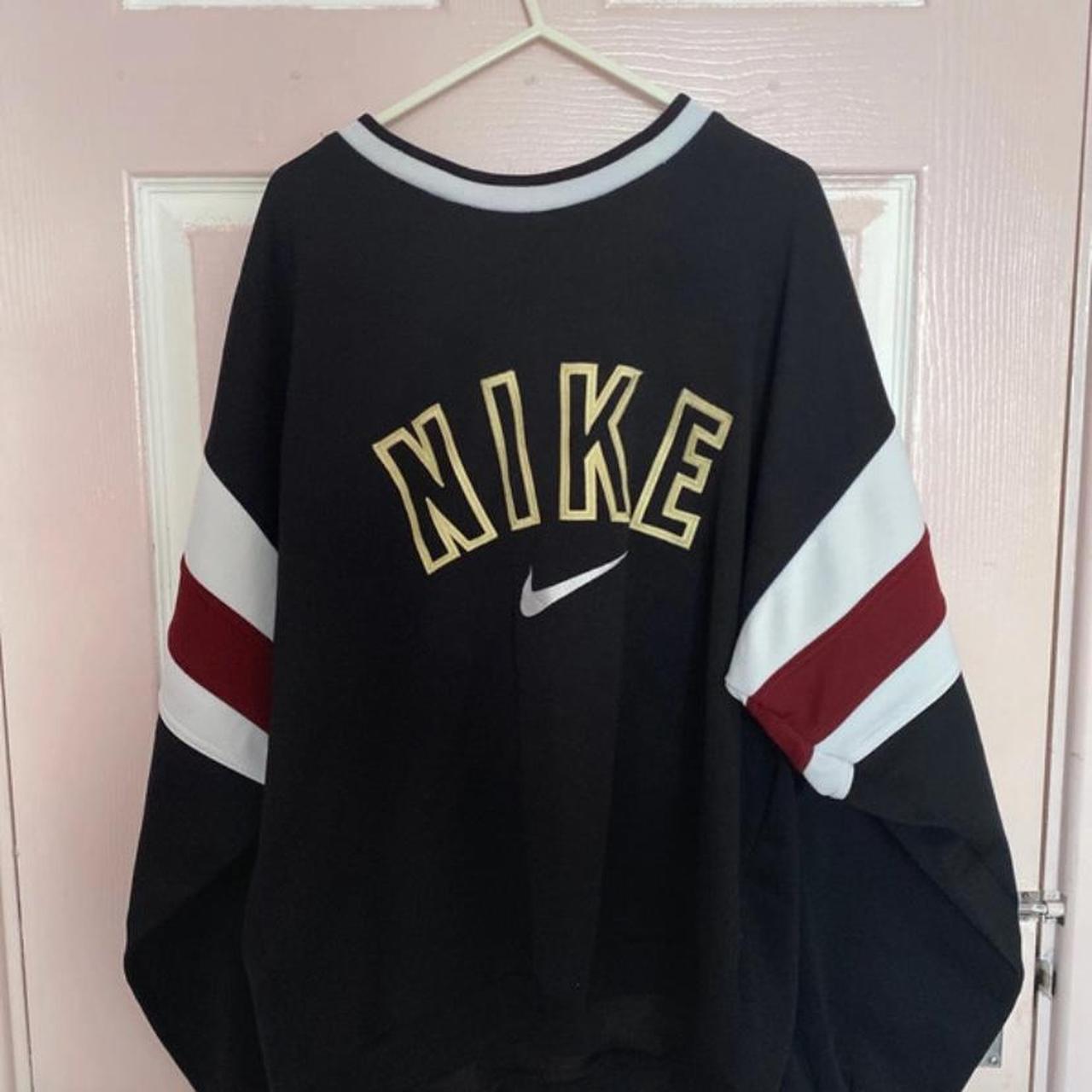 Nike black vintage jumper 80s 90s street