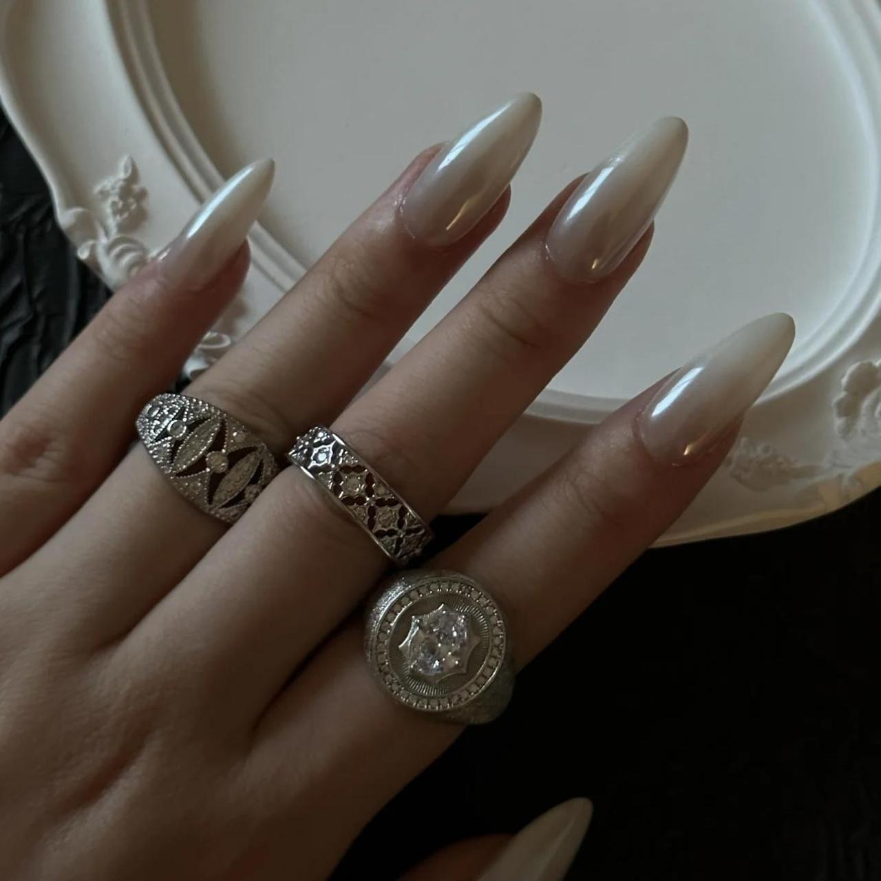 Women's Ring - Silver – Handmade adjustable ring … - image 1