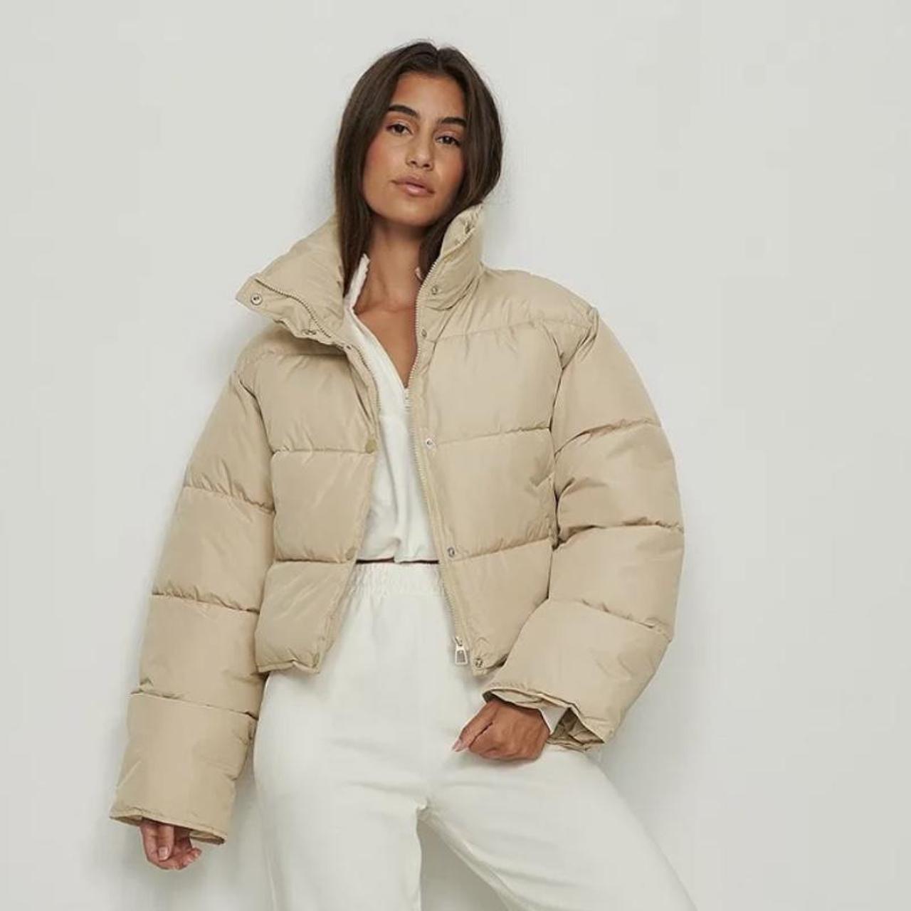 HOT Beige Na Kd Puffer Jacket Beige NA-KD Puffer Jacket Size S