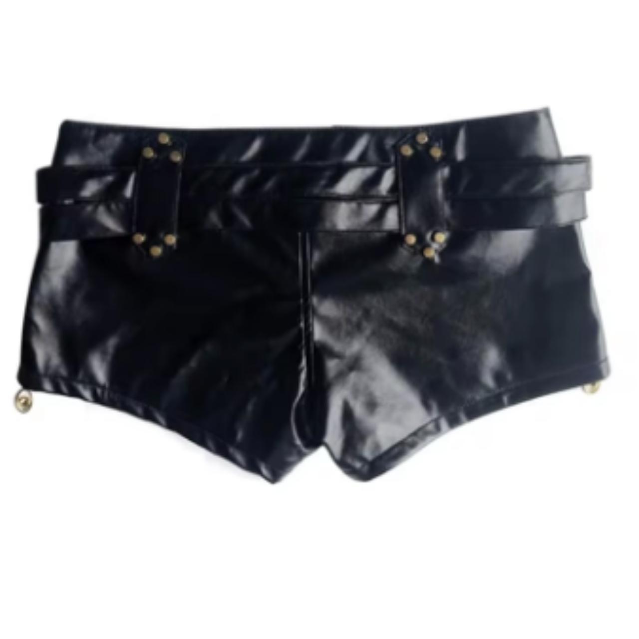 Women Sexy Side Zipper Splicing Ultra Short Shorts | Depop