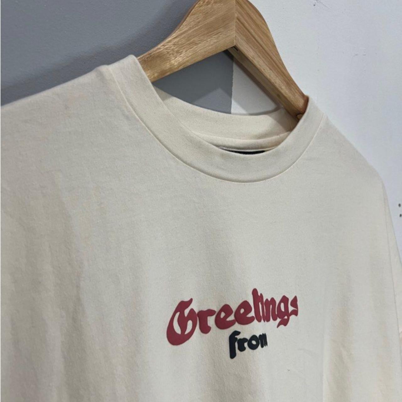 Palm Angels Ivory Greeting from California Slogan | Depop