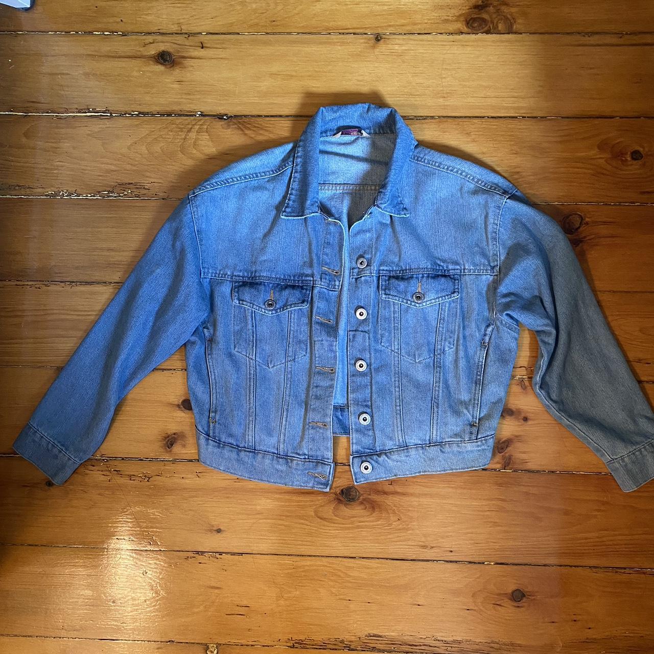 Highway Cropped Denim Jacket Womens Stonewash Cropped Denim Jean