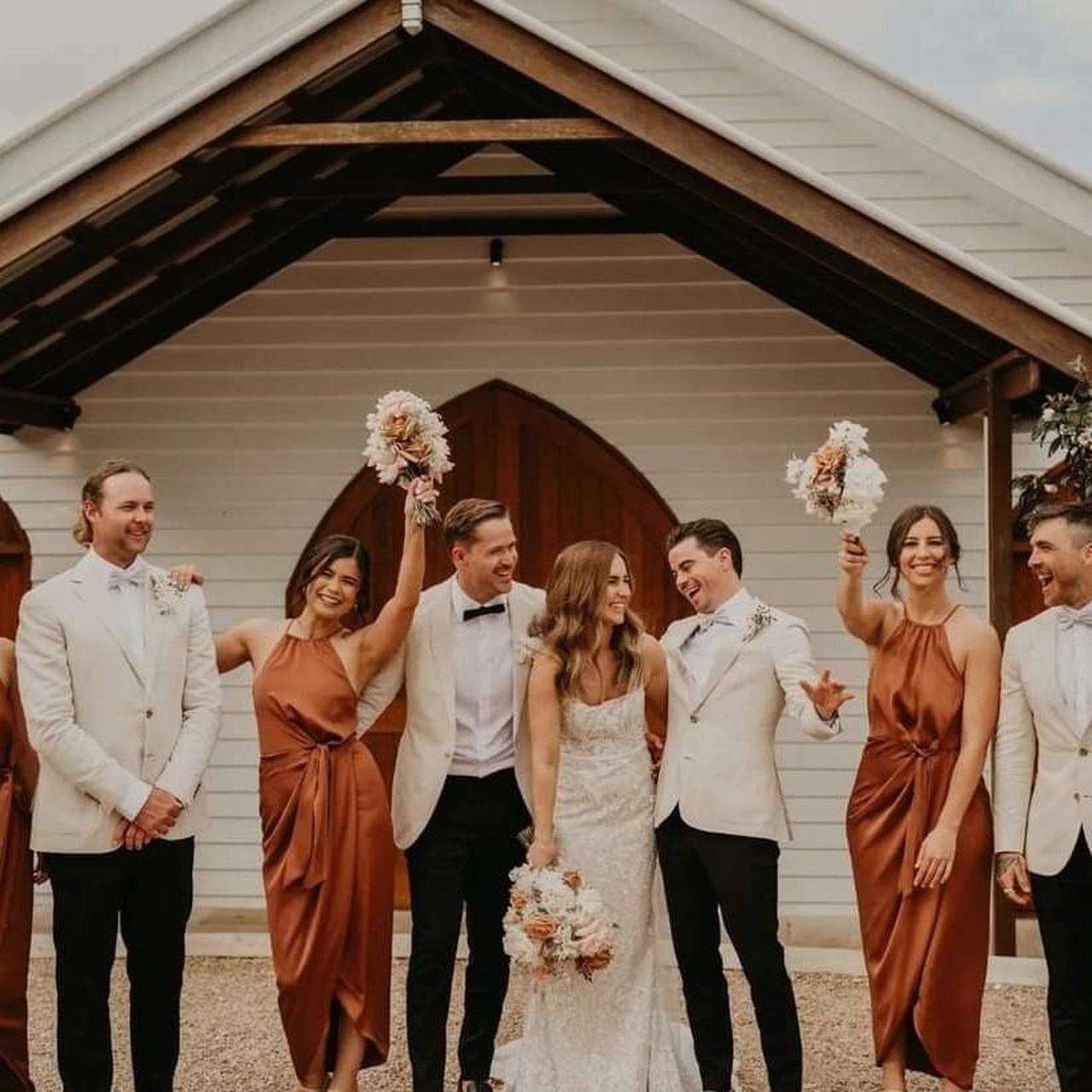 Bridesmaid Dresses Shona Joy Mocha Shona Joy Mocha Luxe Tie Front