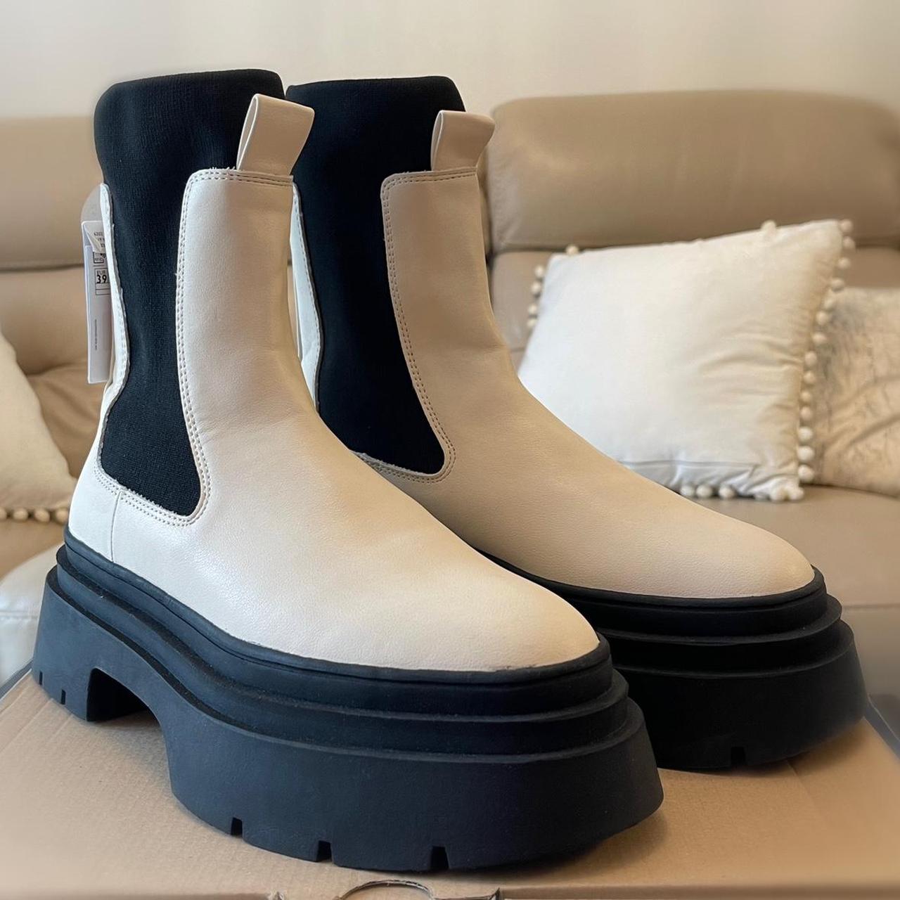 MNG: Track Sole Contrast Ankle Boots (Brand New