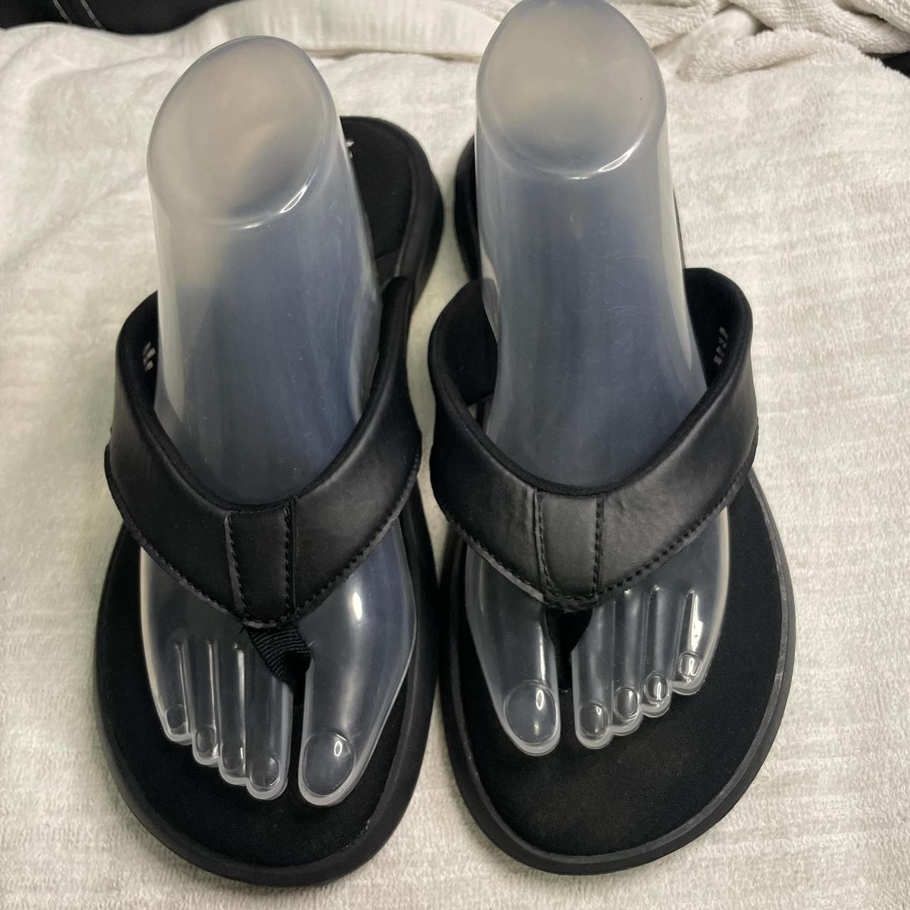 Athletic Works Flip Flops Black SIZE. Depop